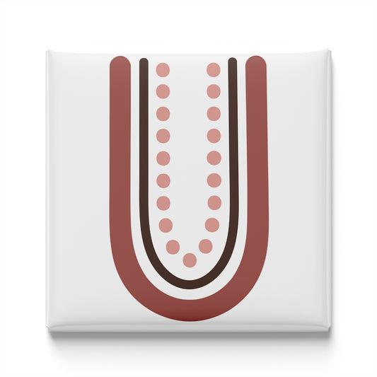 BOHO ALPHABET MAGNET – U