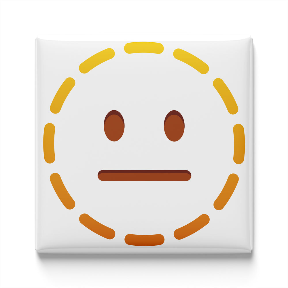 DOTTED LINE FACE EMOJI MAGNET