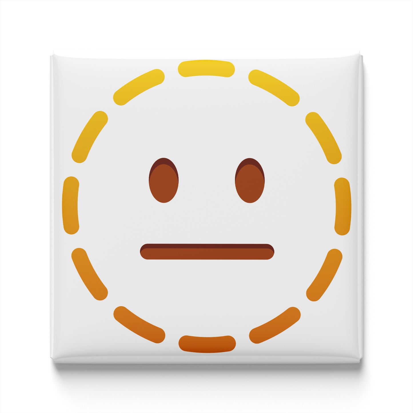 DOTTED LINE FACE EMOJI MAGNET