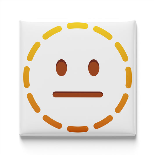 DOTTED LINE FACE EMOJI MAGNET