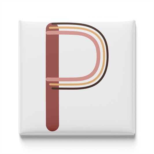 BOHO ALPHABET MAGNET – P