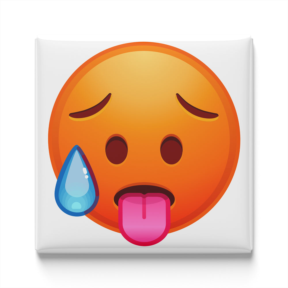 HOT FACE EMOJI MAGNET