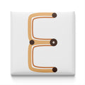Boho Alphabet Magnet – E