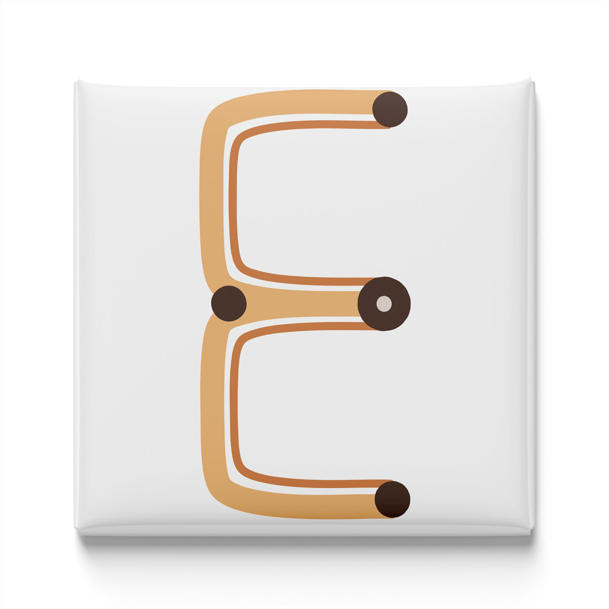 Boho Alphabet Magnet – E