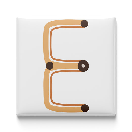 BOHO ALPHABET MAGNET – E