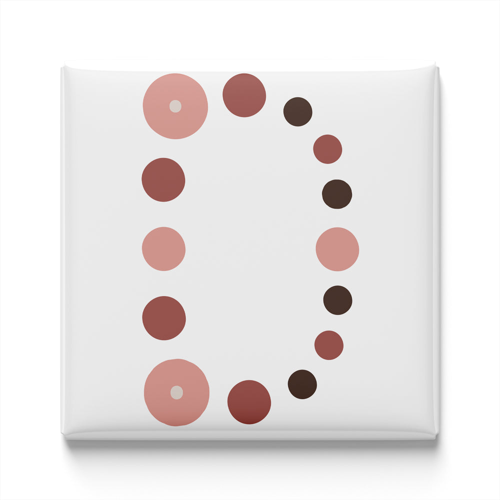 BOHO ALPHABET MAGNET – D