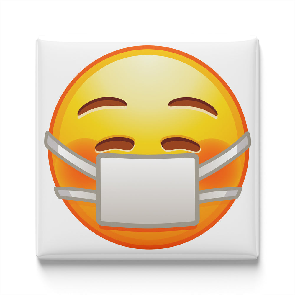 FACE WITH MEDICAL MASK EMOJI MAGNET