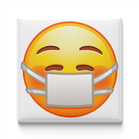 FACE WITH MEDICAL MASK EMOJI MAGNET