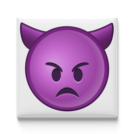 ANGRY FACE WITH HORNS EMOJI MAGNET