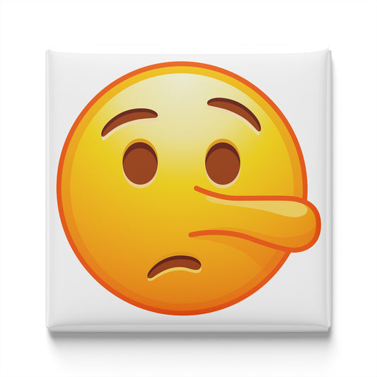 LYING FACE EMOJI MAGNET