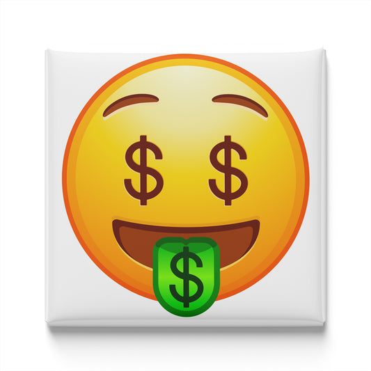 MONEY-MOUTH FACE EMOJI MAGNET