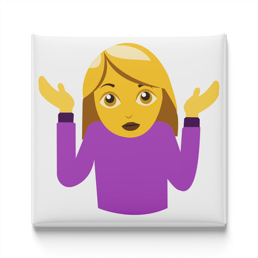 Woman Shrugging Emoji Magnet