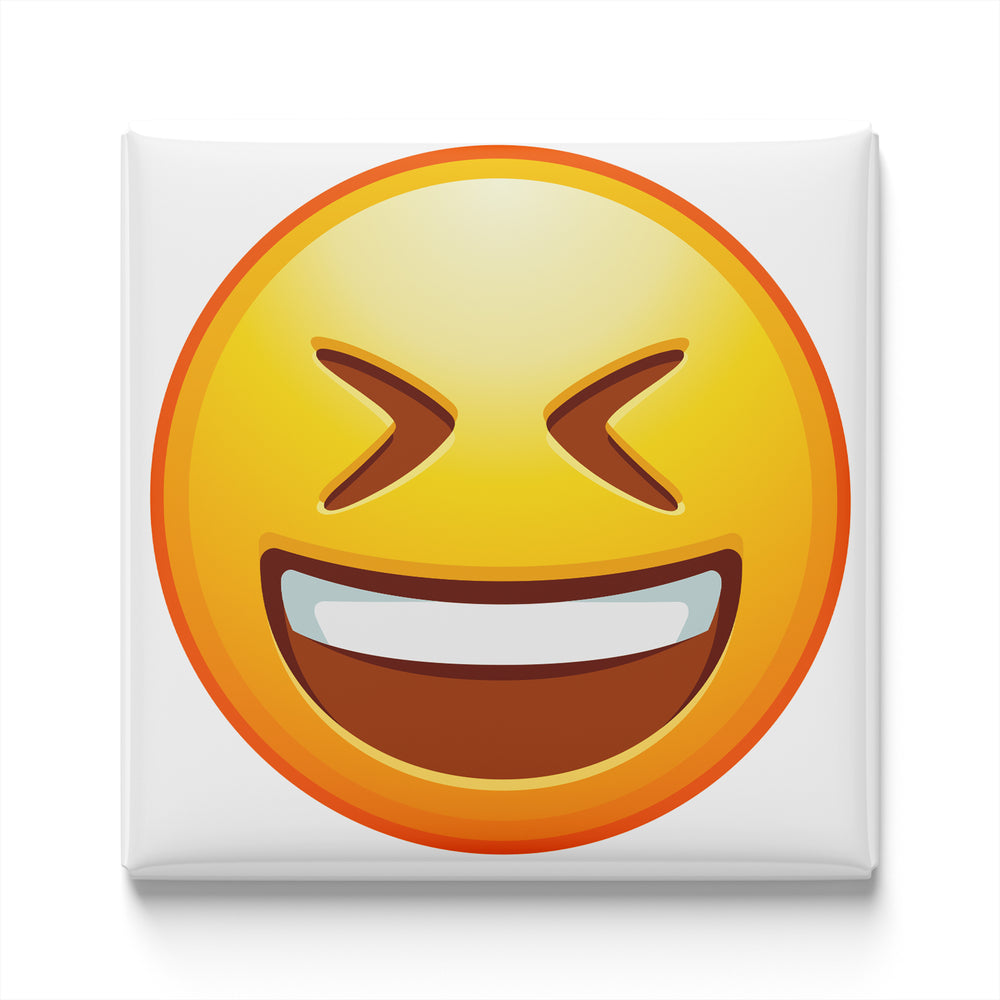 GRINNING FACE WITH SQUINTING EYES EMOJI MAGNET