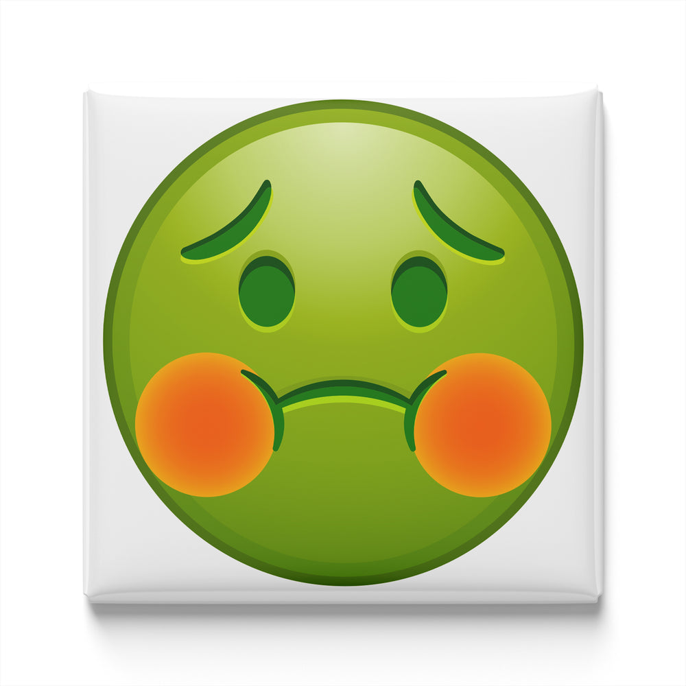 NAUSEATED FACE EMOJI MAGNET