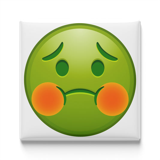 NAUSEATED FACE EMOJI MAGNET
