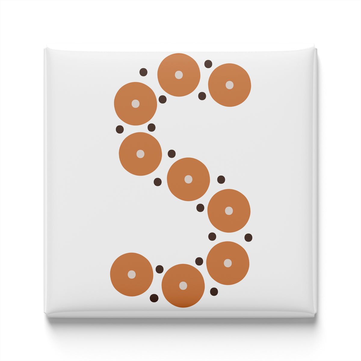 Boho Alphabet Magnet – S