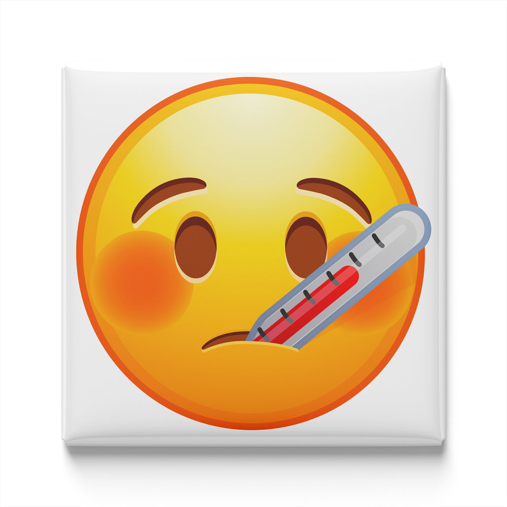 FACE WITH THERMOMETER EMOJI MAGNET