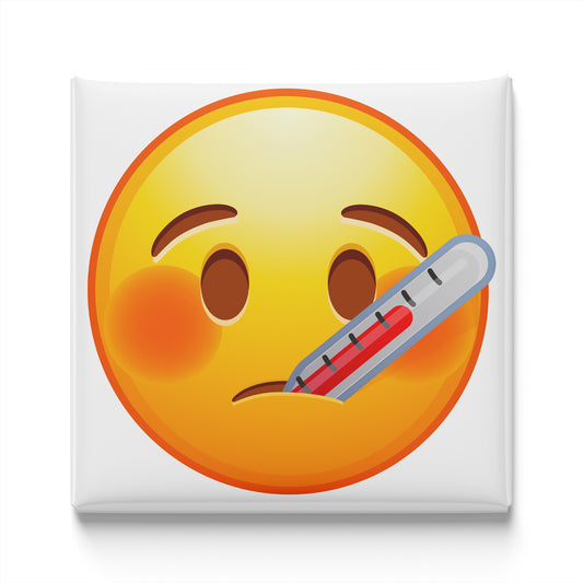 FACE WITH THERMOMETER EMOJI MAGNET