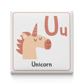 Animal Alphabet Magnet – U