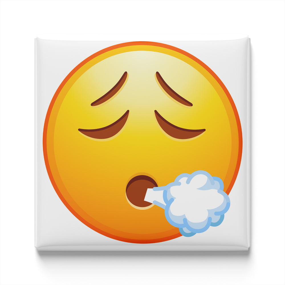 EXHALING FACE EMOJI MAGNET