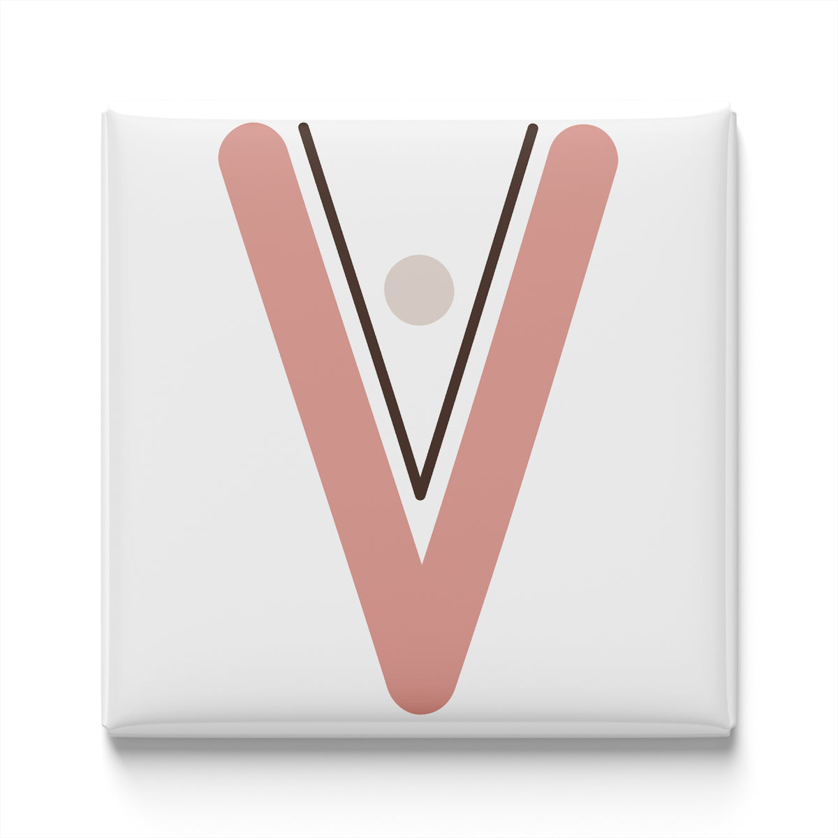 Boho Alphabet Magnet – V