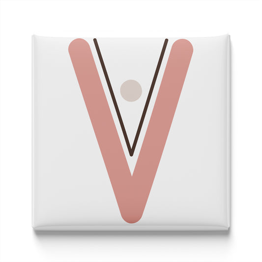 BOHO ALPHABET MAGNET – V