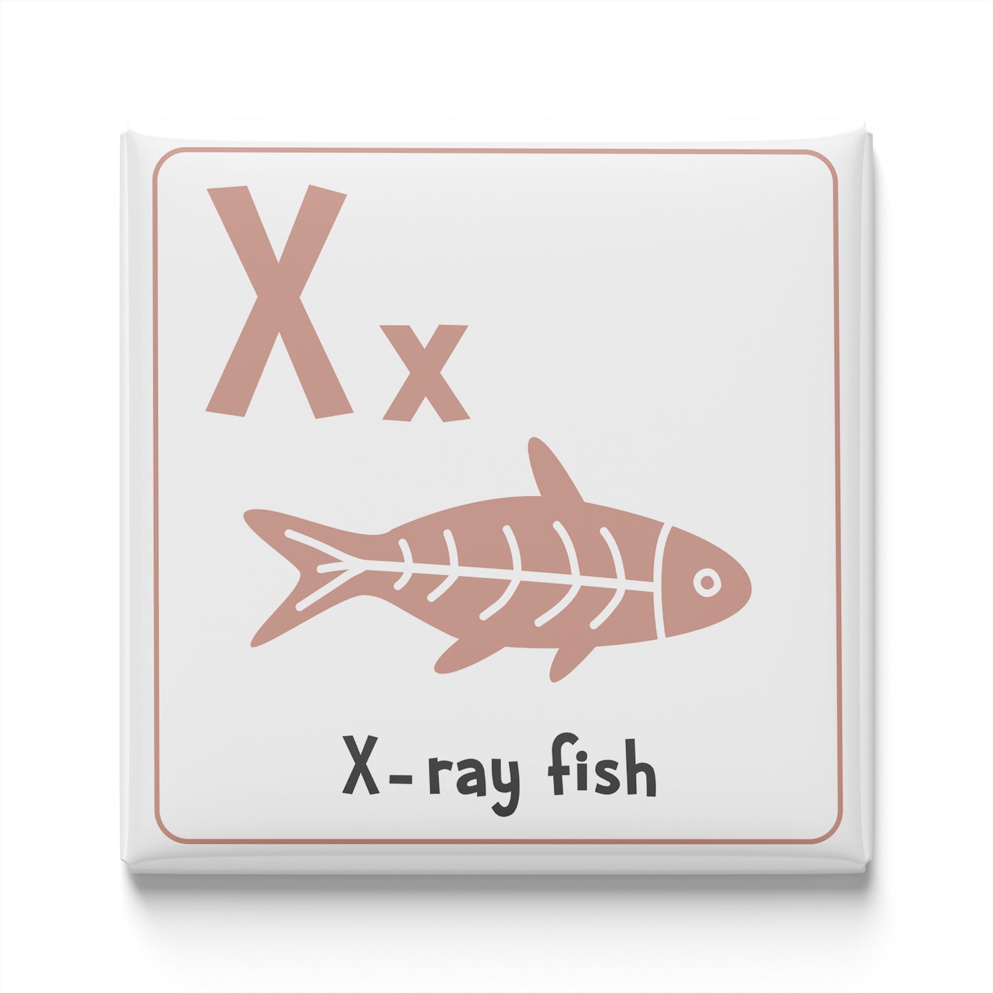 ANIMAL ALPHABET MAGNET – X