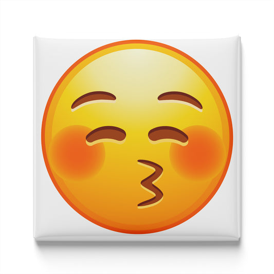 KISSING FACE WITH CLOSED EYES EMOJI MAGNET