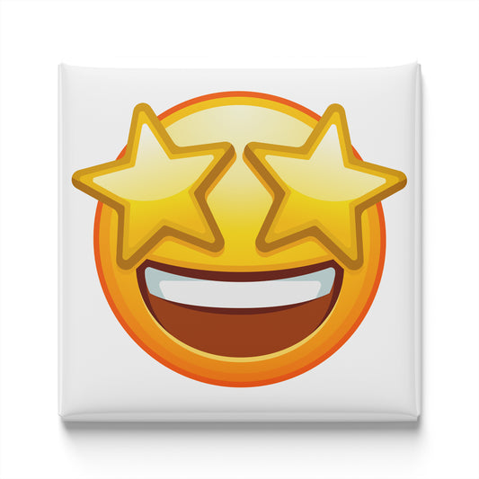FACE WITH STARRY EYES EMOJI MAGNET
