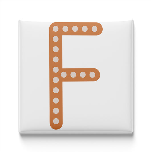 BOHO ALPHABET MAGNET – F
