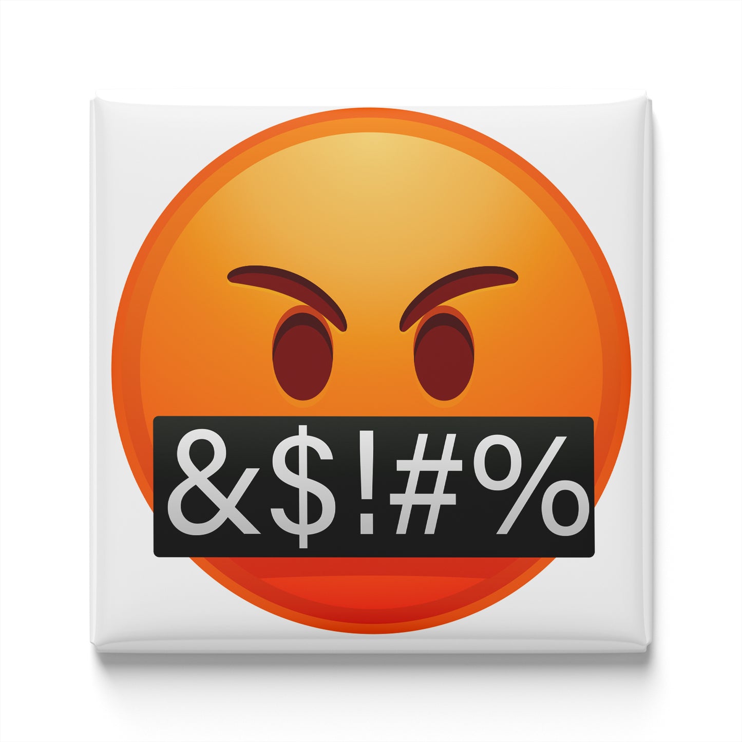 FACE WITH SYMBOLS OVER MOUTH EMOJI MAGNET