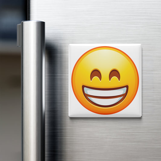 BEAMING FACE WITH SMILING EYES EMOJI MAGNET