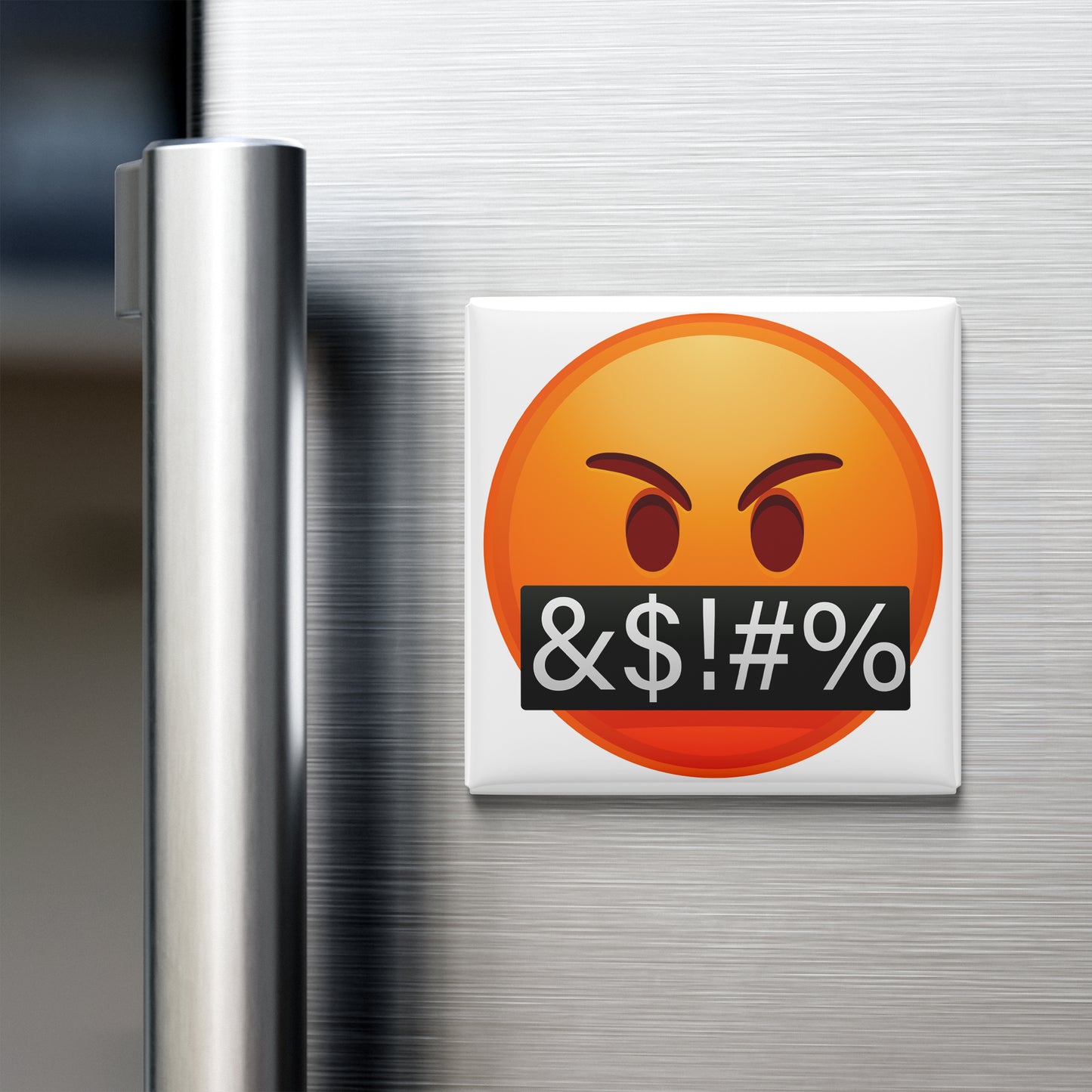 FACE WITH SYMBOLS OVER MOUTH EMOJI MAGNET