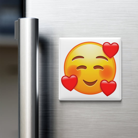 SMILING FACE WITH HEARTS EMOJI MAGNET