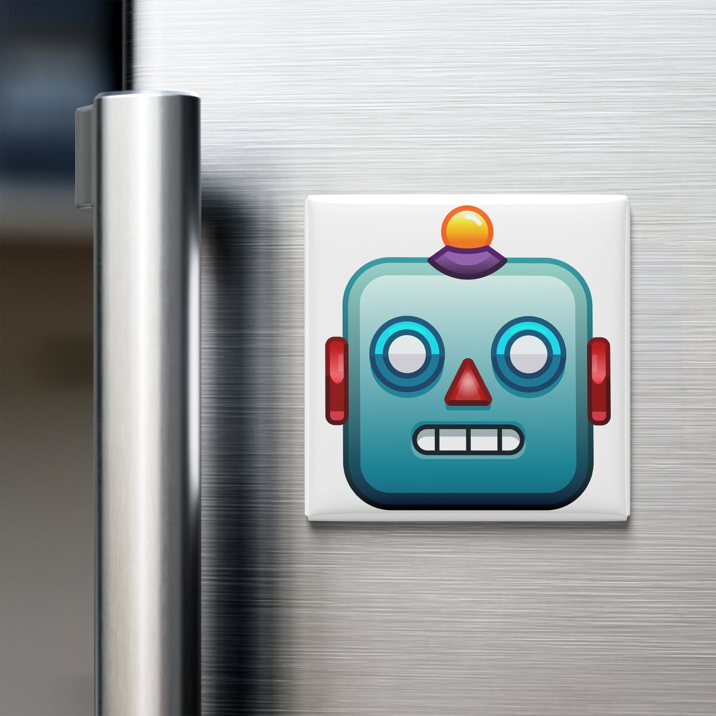 ROBOT FACE EMOJI MAGNET