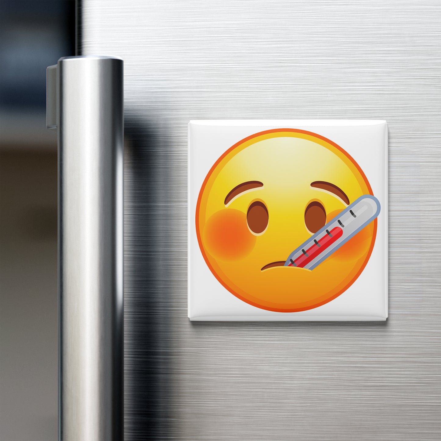 FACE WITH THERMOMETER EMOJI MAGNET