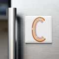 Boho Alphabet Magnet – C