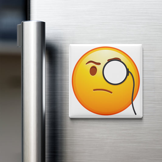 FACE WITH MONOCLE EMOJI MAGNET