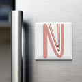 Boho Alphabet Magnet – N
