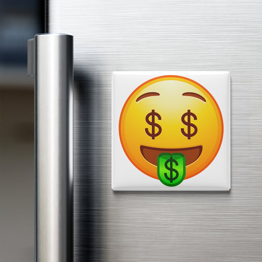 MONEY-MOUTH FACE EMOJI MAGNET