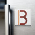 Boho Alphabet Magnet – B