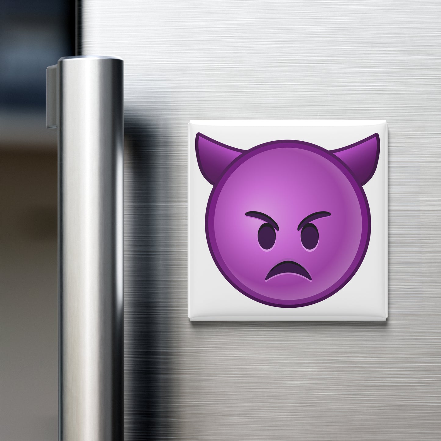 ANGRY FACE WITH HORNS EMOJI MAGNET