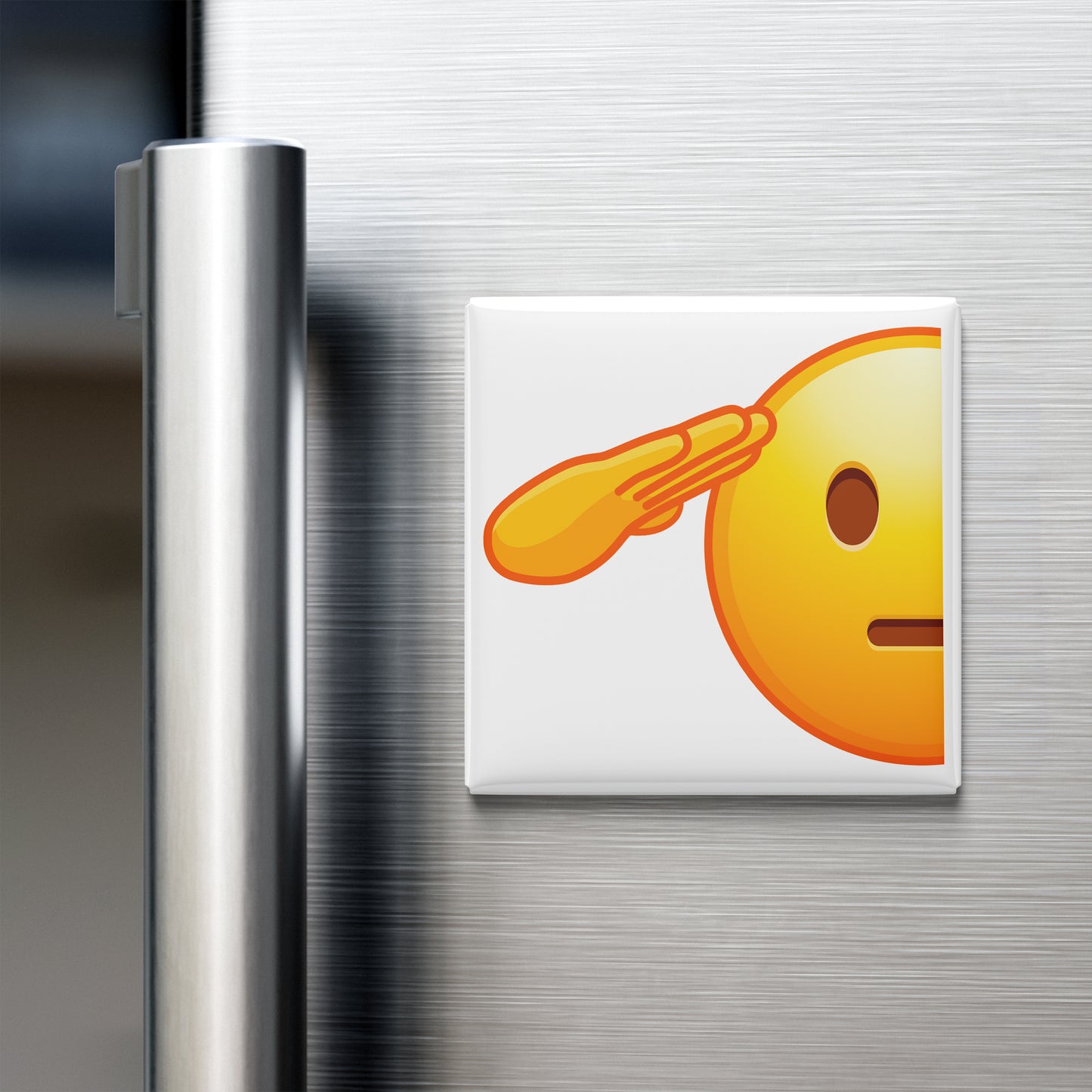 SALUTING FACE EMOJI MAGNET