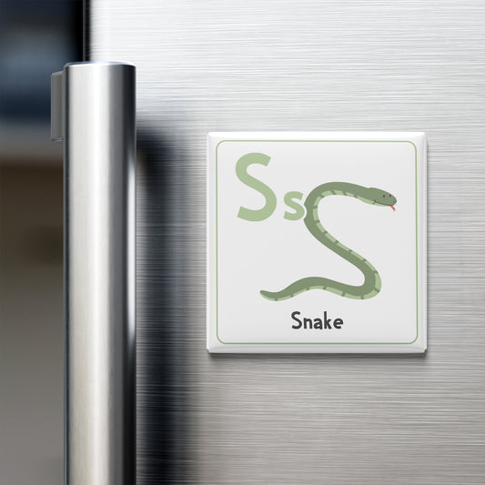 ANIMAL ALPHABET MAGNET – S