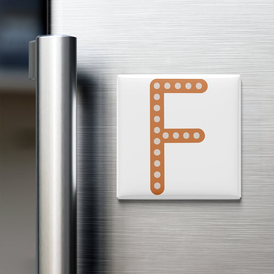 BOHO ALPHABET MAGNET – F