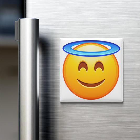SMILING FACE WITH HALO EMOJI MAGNET