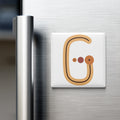 Boho Alphabet Magnet – G