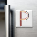 Boho Alphabet Magnet – P