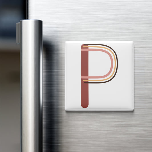 BOHO ALPHABET MAGNET – P