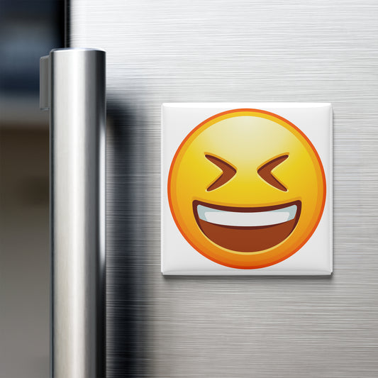 GRINNING FACE WITH SQUINTING EYES EMOJI MAGNET